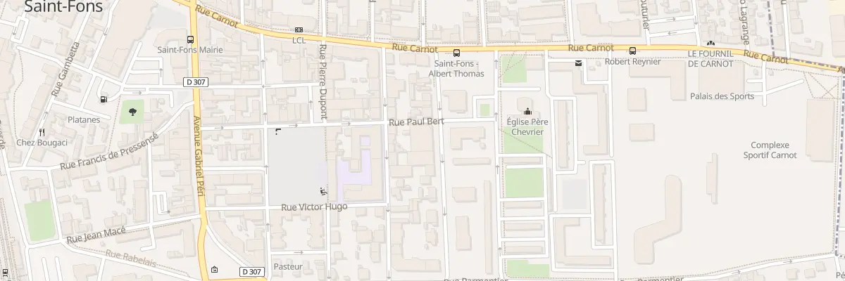 Plan du 24 Rue Paul Bert à Saint-Fons