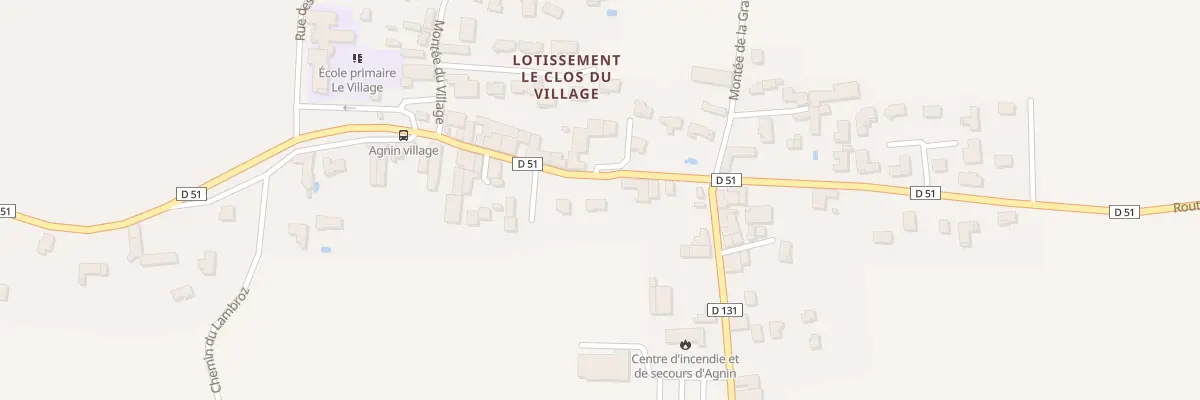 Plan du 5000 Plan Clos à Agnin