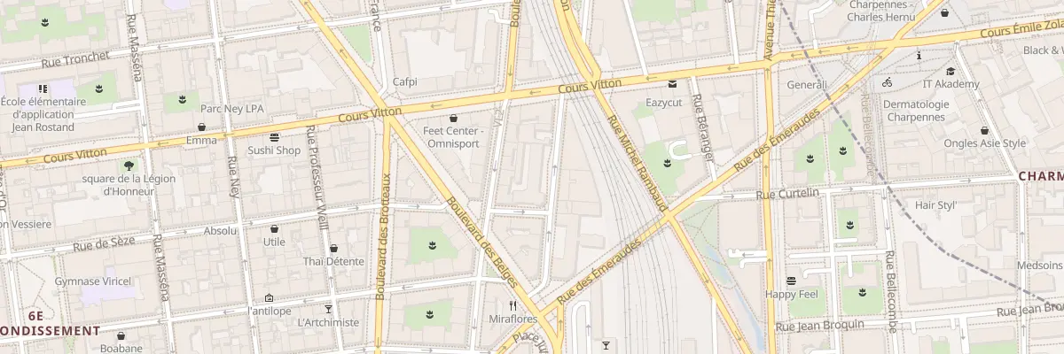 Plan du 143 Rue de Sèze à Lyon 6e Arrondissement