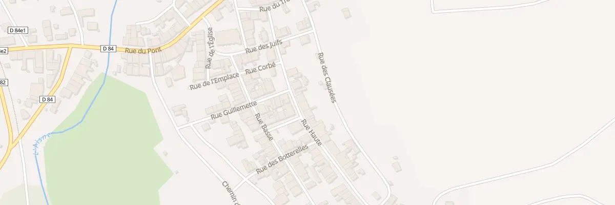Plan du 25 Rue Haute à La Neuville-au-Pont