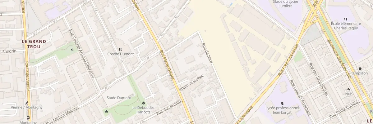Plan du 55 Rue Pierre Delore à Lyon 8e Arrondissement