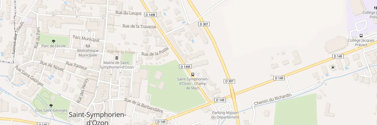 Plan du 30 Av du Champ de Mars à Saint-Symphorien-d’Ozon