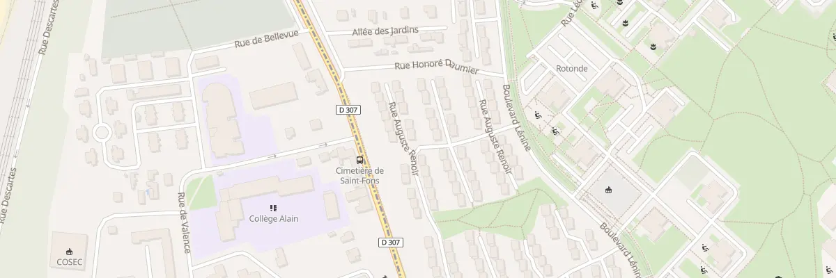 Plan du 40 Rue Auguste Renoir à Vénissieux