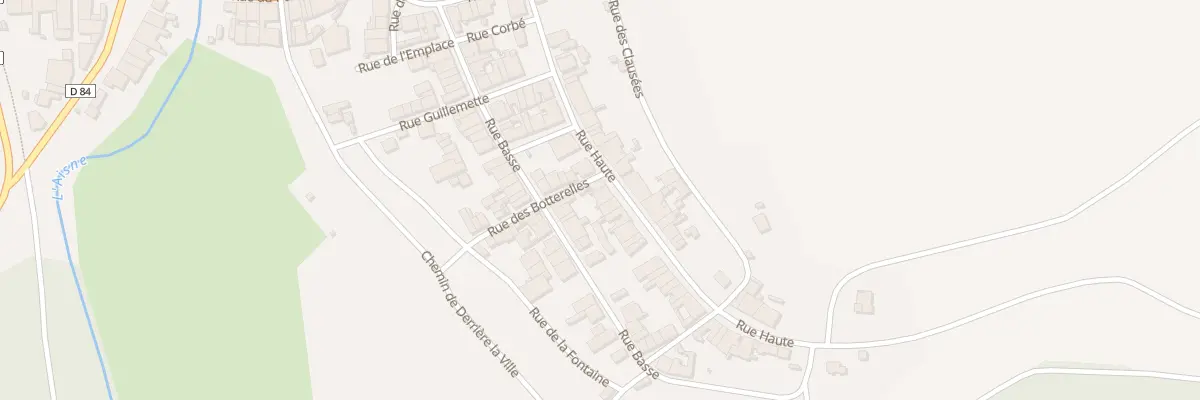 Plan du 22 Rue Haute à La Neuville-au-Pont