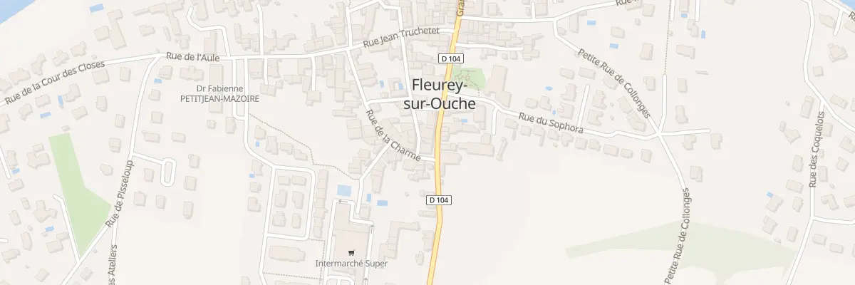 Plan du 22 Gr Grande Rue du Haut à Fleurey-sur-Ouche