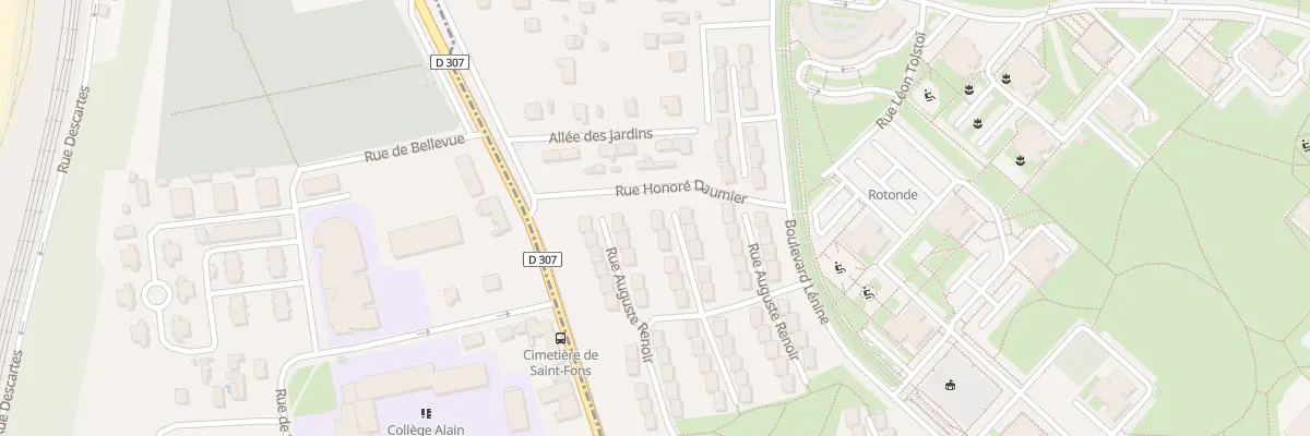 Plan du 30 Rue Auguste Renoir à Vénissieux