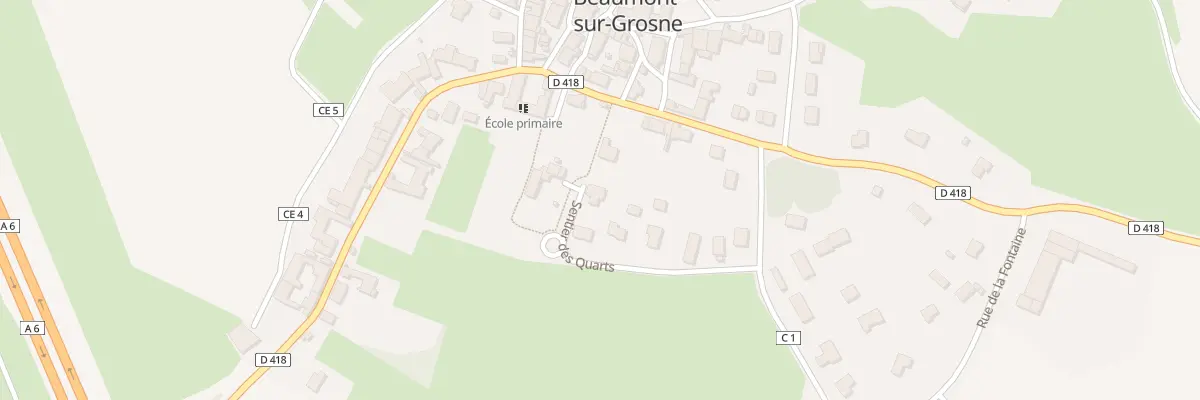 Plan du 16 Sen des Quarts à Beaumont-sur-Grosne