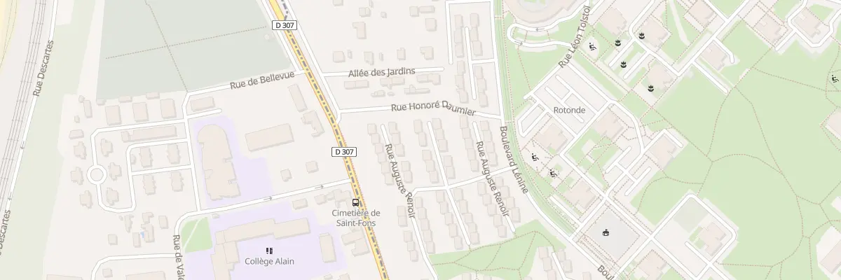 Plan du 32 Rue Auguste Renoir à Vénissieux