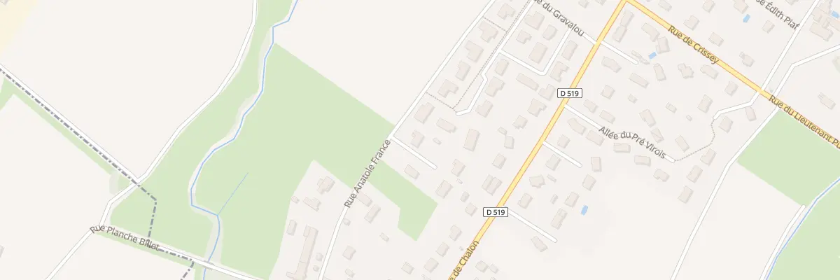 Plan du 364B Rue Anatole France à Virey-le-Grand