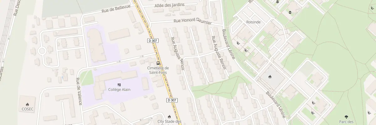 Plan du 39 Rue Auguste Renoir à Vénissieux
