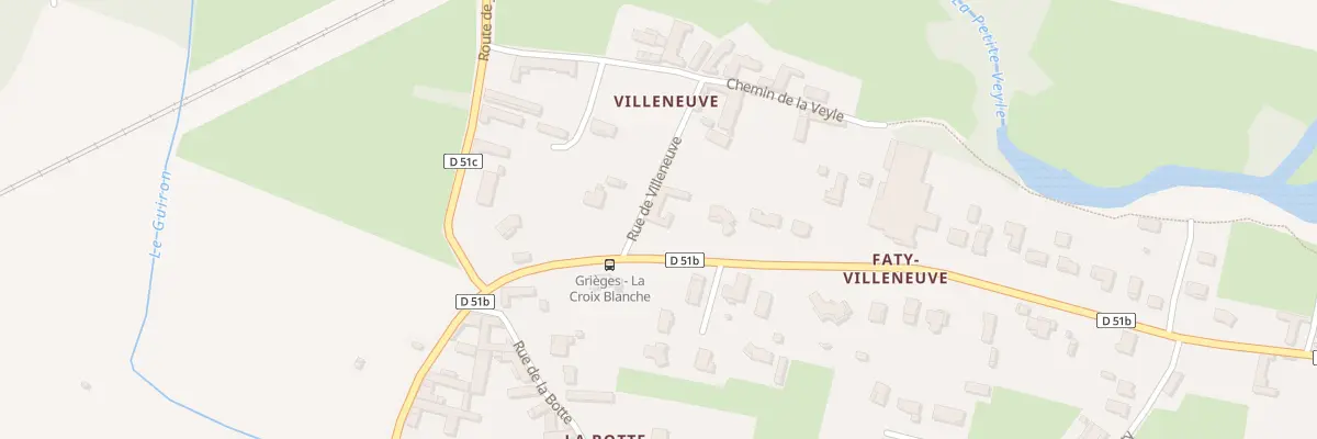 Plan du 277 Rue de Villeneuve à Grièges
