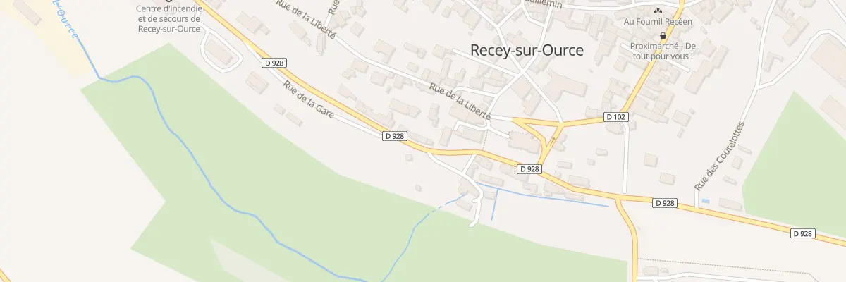 Plan du 15 Rue de la Gare à Recey-sur-Ource