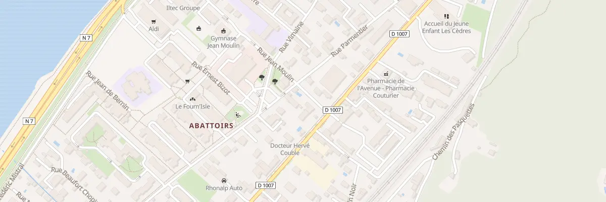 Plan du 18 Rue Jean Moulin à Vienne