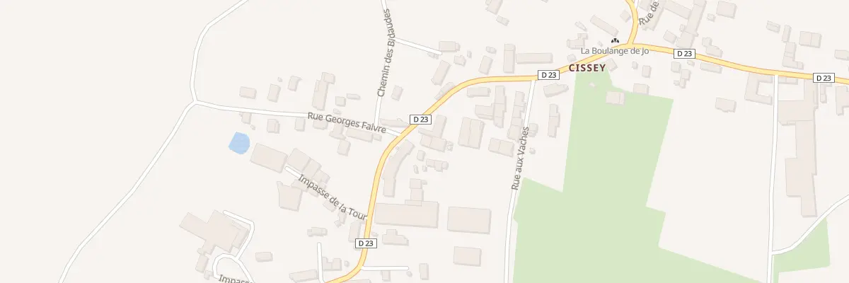 Plan du 13 Rue Louis Courtot de Cissey à Merceuil