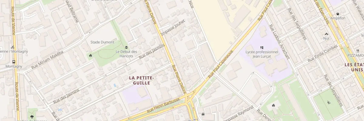Plan du 71 Rue Pierre Delore à Lyon 8e Arrondissement