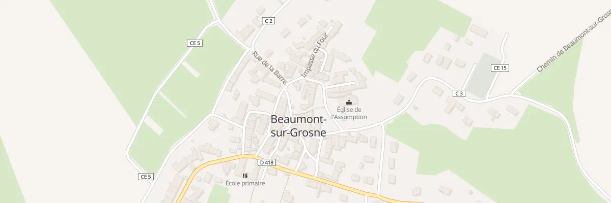 Plan du 5074 Pl de l’Eglise à Beaumont-sur-Grosne