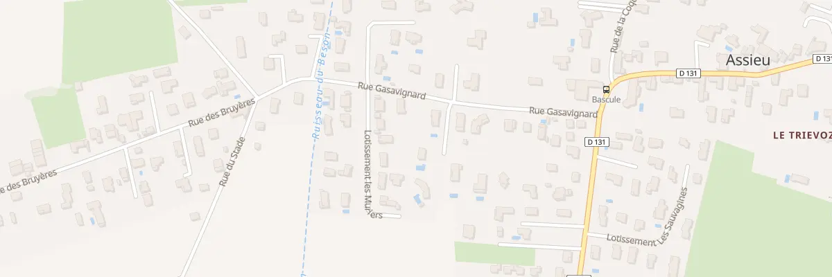 Plan du 217 Rue Gasavignard à Assieu