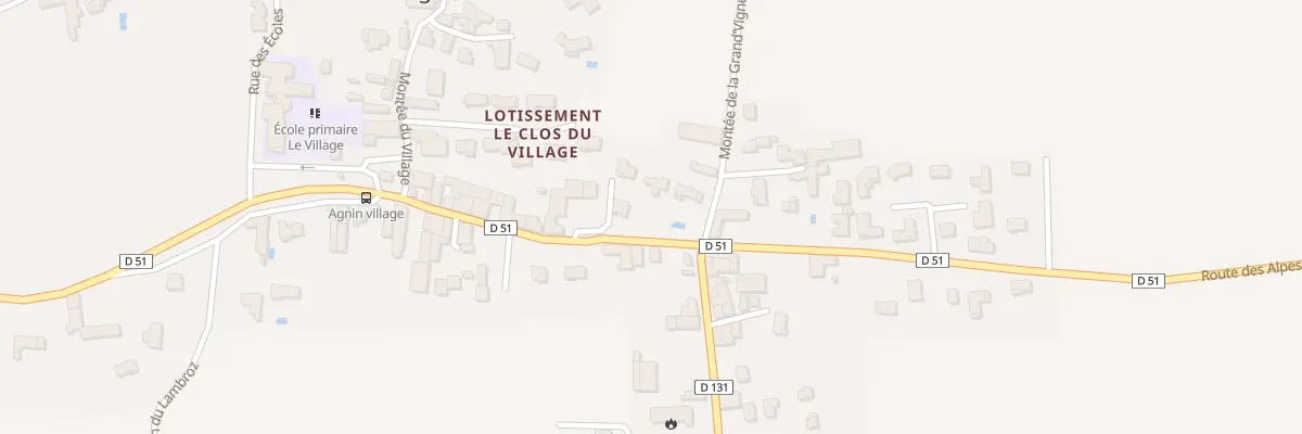 Plan du 5000 Le Village à Agnin