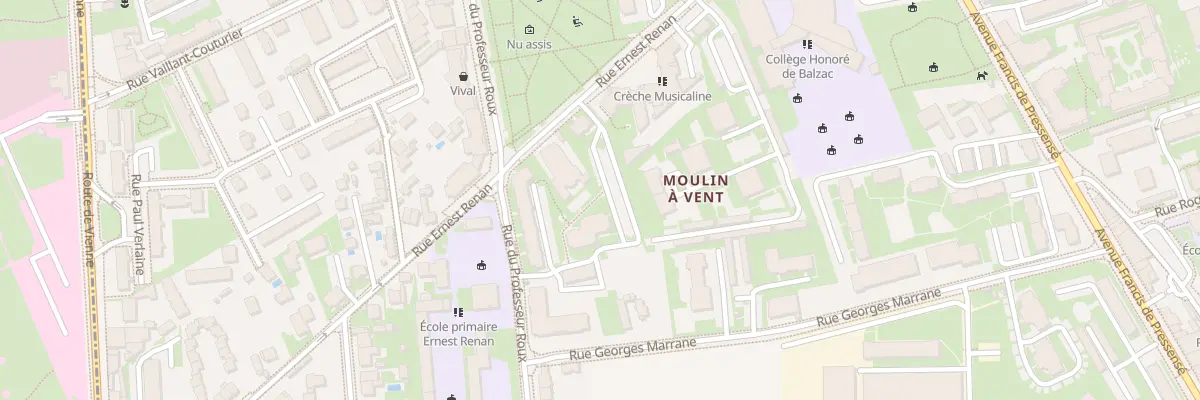 Plan du 59 Rue du Professeur Roux à Vénissieux