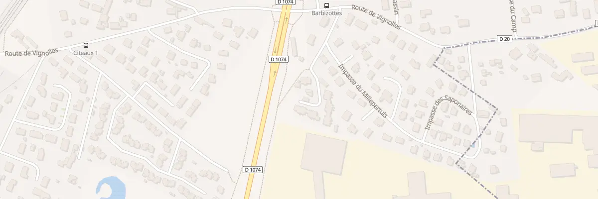Plan du 15C Rue des Cras (Barbizottes) à Beaune