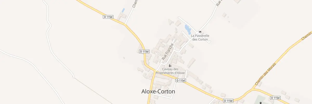 Plan du 3A Rue Franche à Aloxe-Corton
