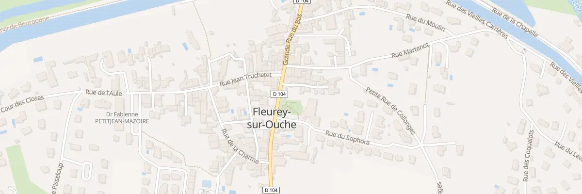 Plan du 13 Gr Grande Rue du Haut à Fleurey-sur-Ouche