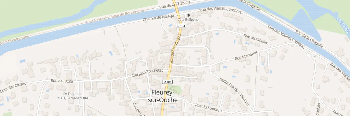 Plan du 25 Grande Rue du Bas à Fleurey-sur-Ouche