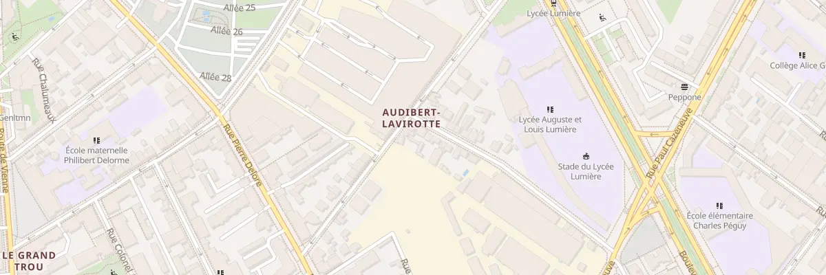 Plan du 115 Rue Villon à Lyon 8e Arrondissement