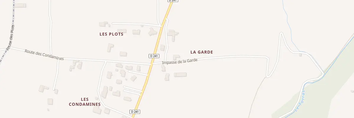 Plan du 5158 La Garde à Larnage