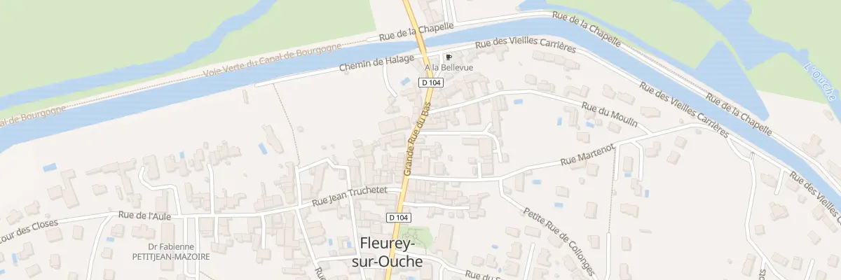 Plan du 19 Gr Grande Rue du Bas à Fleurey-sur-Ouche