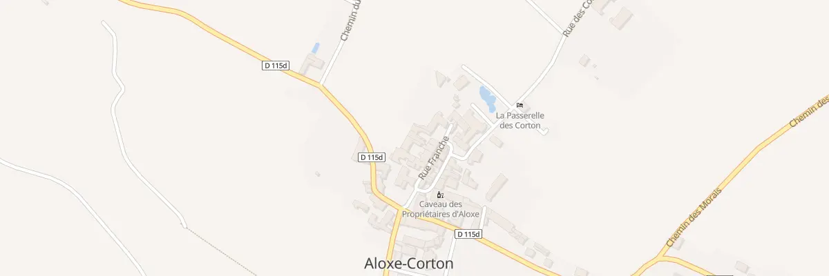 Plan du 7B Rue Franche à Aloxe-Corton