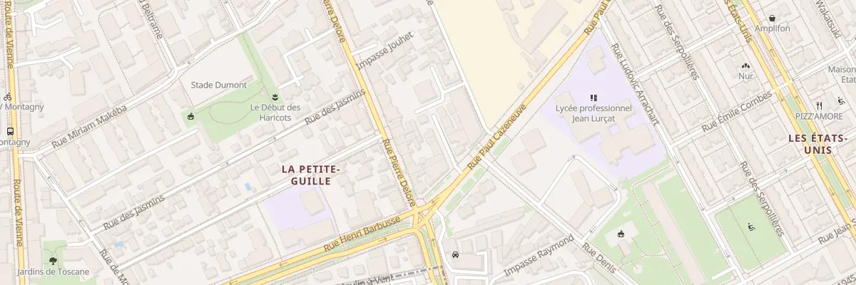 Plan du 5 Imp Ferret à Lyon 8e Arrondissement