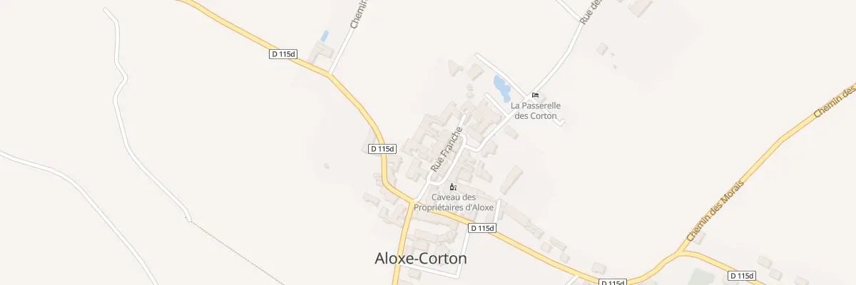 Plan du 5 Rue Franche à Aloxe-Corton