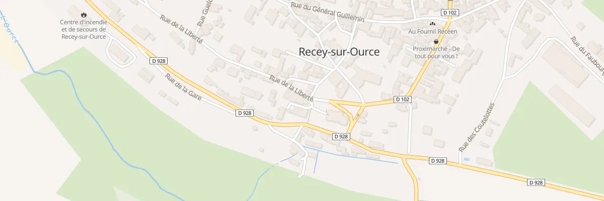 Plan du 24 Rue de la Liberté à Recey-sur-Ource