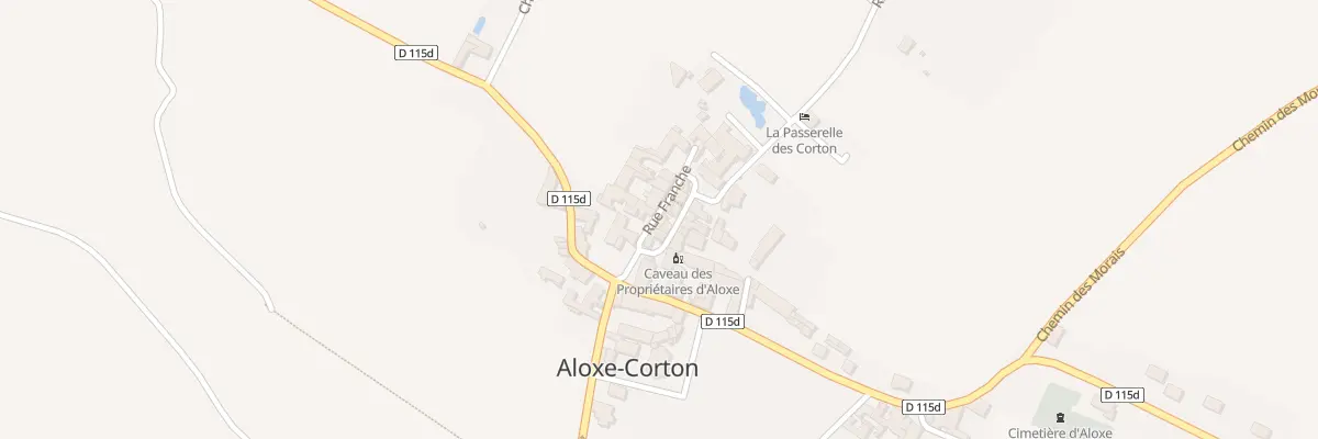 Plan du 2 Rue Franche à Aloxe-Corton