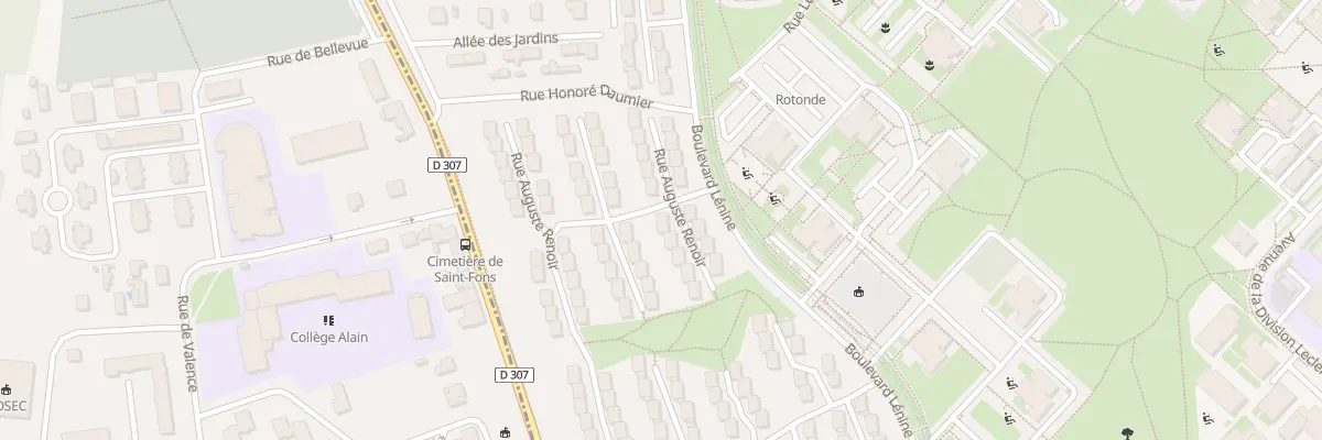 Plan du 17 Rue Auguste Renoir à Vénissieux