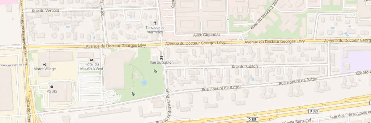 Plan du 5 Rue du Sablon à Vénissieux