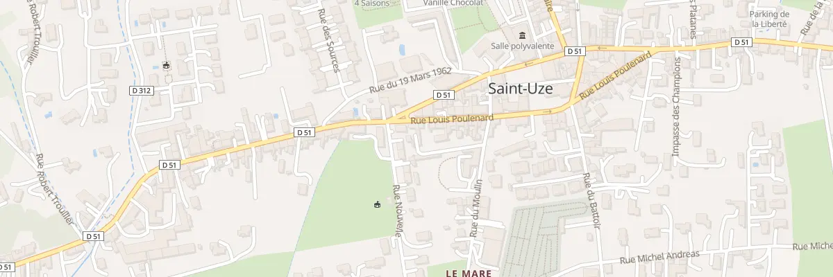 Plan du 1 Rue Louis Poulenard à Saint-Uze