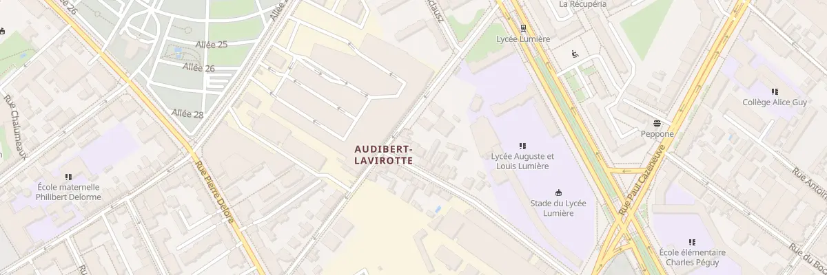 Plan du 109 Rue Villon à Lyon 8e Arrondissement