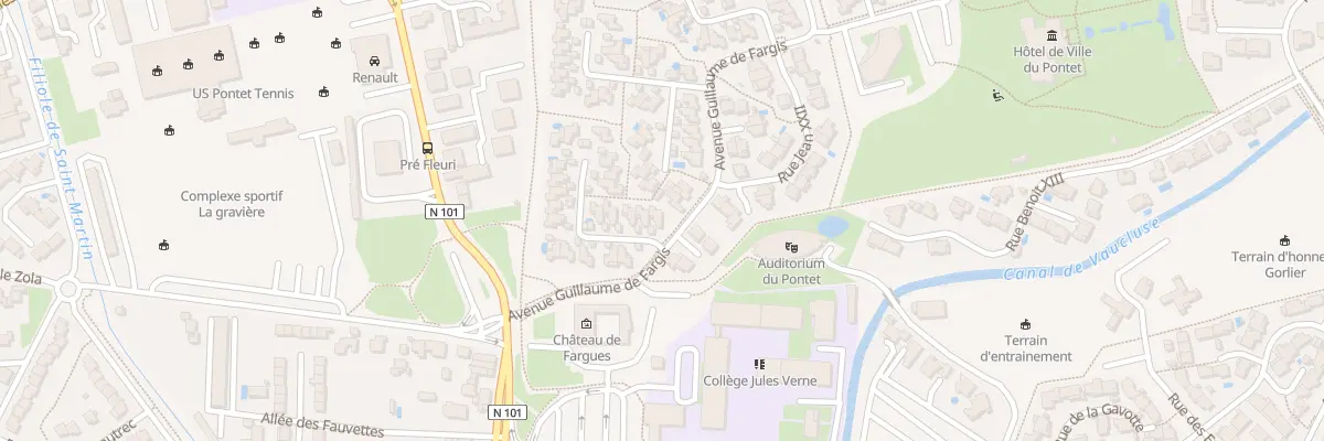Plan du 1 Rue Clément V au Pontet