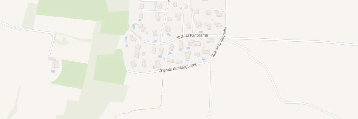 Plan du 104 Che de Margueret à Montanay