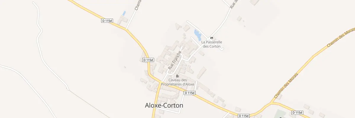 Plan du 4 Rue Franche à Aloxe-Corton