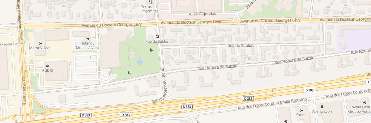 Plan du 6 Rue du Sablon à Vénissieux