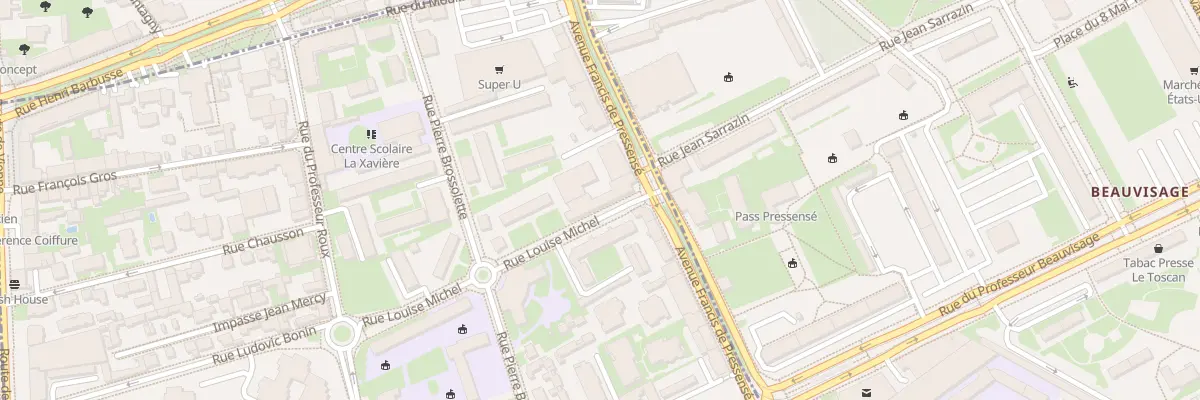 Plan du 45 Rue Louise Michel à Vénissieux