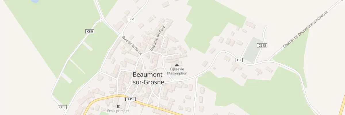 Plan du 3A Pl de l’Eglise à Beaumont-sur-Grosne