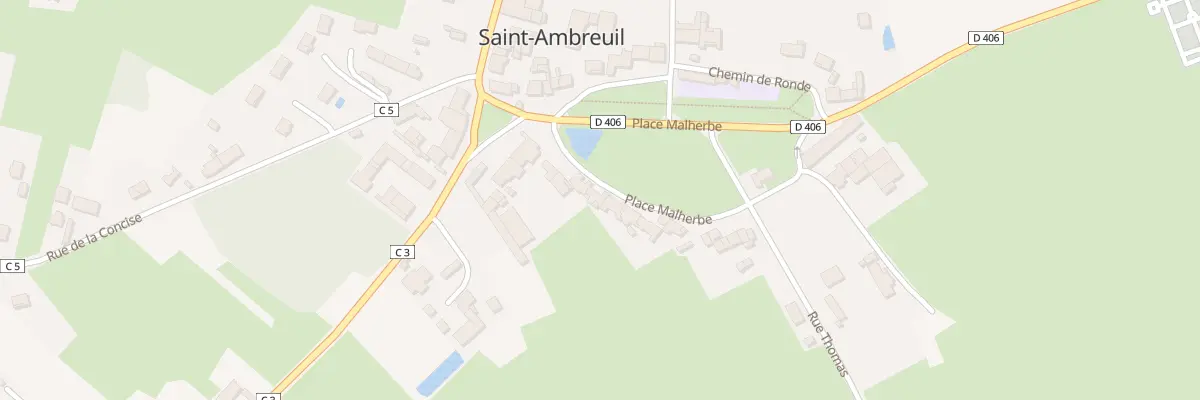 Plan du 207 Pl Malherbe à Saint-Ambreuil