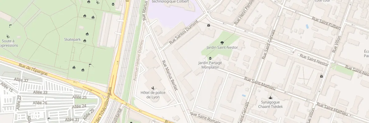 Plan du 49 Rue Marius Berliet à Lyon 8e Arrondissement