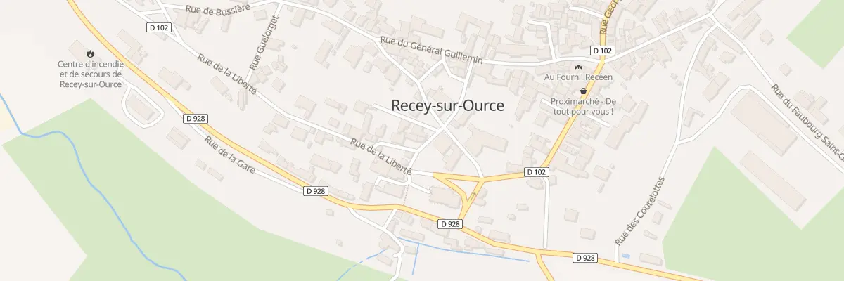 Plan du 2 Rle du Vau à Recey-sur-Ource