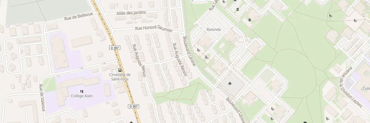 Plan du 1 Rue Auguste Renoir à Vénissieux