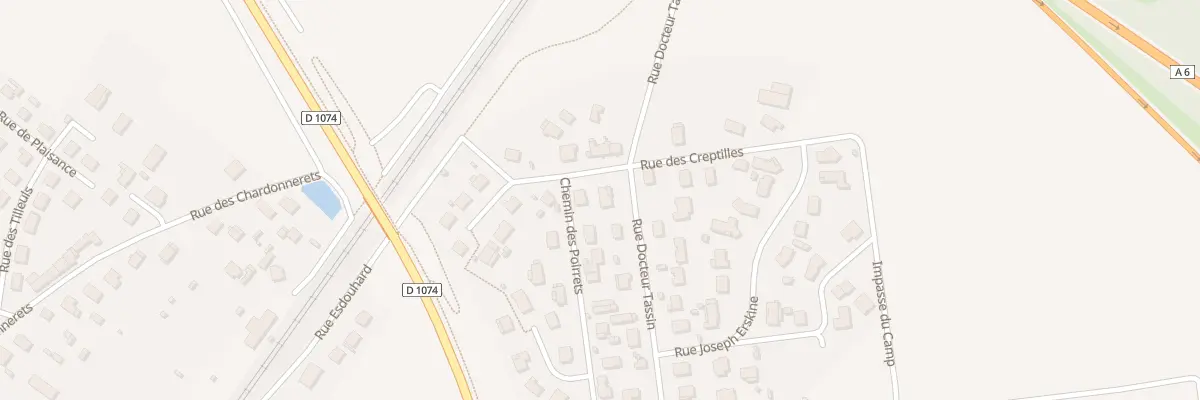 Plan du 2 Che des Poirrets à Beaune